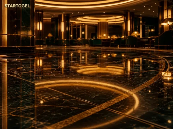 Tampilan permainan Midas Fortune dengan simbol emas